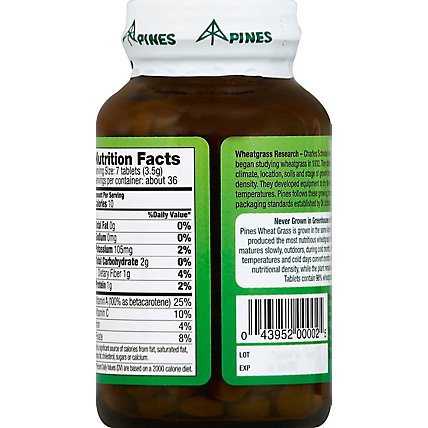 Pines Tablet Grass Wheat 500mg - 250 CT - Image 3