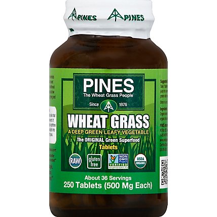 Pines Tablet Grass Wheat 500mg - 250 CT - Image 2