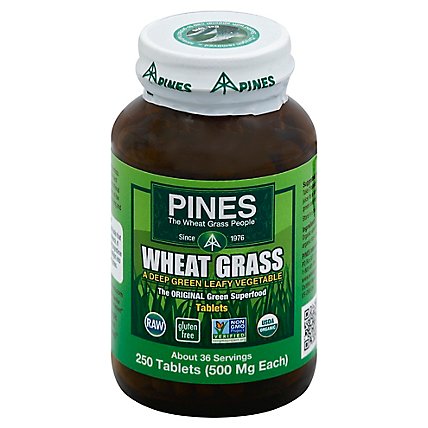 Pines Tablet Grass Wheat 500mg - 250 CT - Image 1