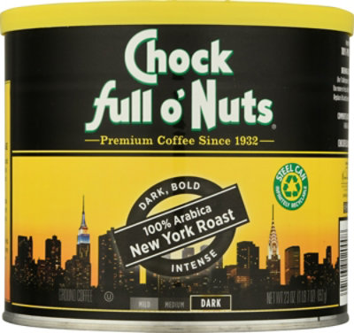 Chock Full Of Nuts New York Roast Ground Coffee - 23 OZ - Image 1