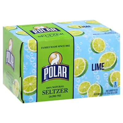 Polar Lime Seltzer Cans - 6-7.5 FZ - Image 1