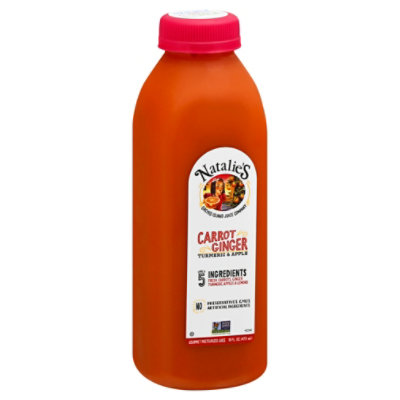 Natalies Orchid Island Juice Company Carrot Ginger Juice - 16 Oz.