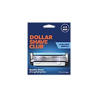 Dollar Shave Club Razor Refill Cartridges  4 Blade - 4 Count - Image 2