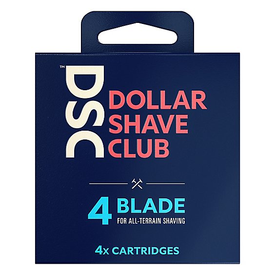 Dollar Shave Club Razor Refill Cartridges  4 Blade - 4 Count