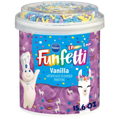 Pillsbury Funfetti Llama Frosting - 15.6 OZ - Image 1