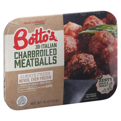 Bottos Italian Meatballs - 16 OZ - Image 1