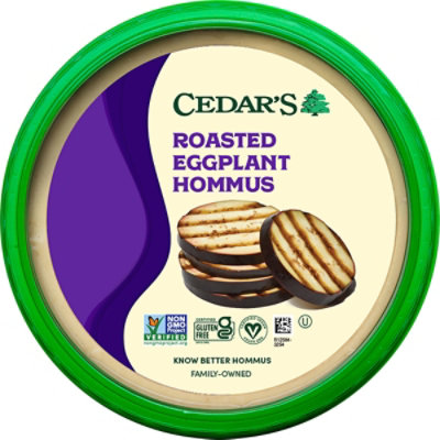 Cedars Roasted Eggplant Hummus - 8 Oz - Image 2