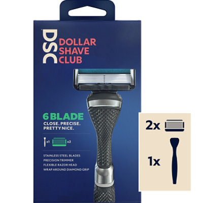 Dollar Shave Club Razor Starter Set 6 Blade Extra Close - Each - Randalls