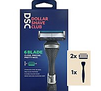 Dollar Shave Club Razor Starter Set 6 Blade Extra Close - Each