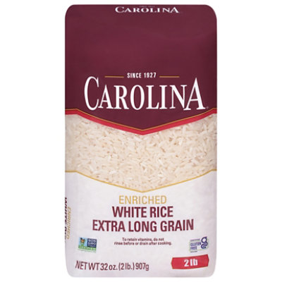 Carolina White Rice Extra Long Grain In Bag - 2 Lb - Image 1