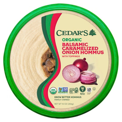 Cedars Organic Balsamic Caramelized Onion Hommus - 10 OZ