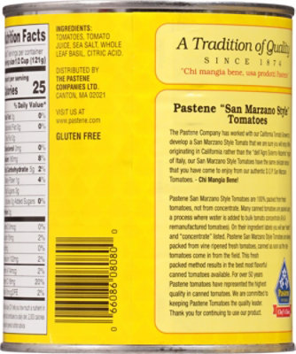 Pastene San Marzano Style Tomatoes - 28 OZ - Image 5