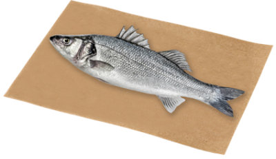 Bass Sea Whole Fresh - 1 Lb - Image 1