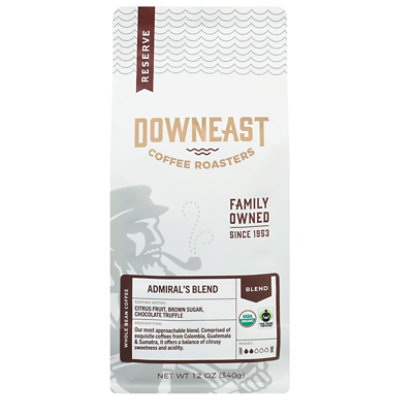 Downeast Coffee Admirals Blend Whole Coffee Organic - 12 OZ - Image 3