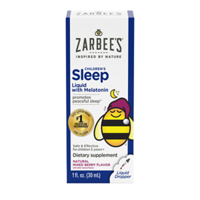 Zarbee's Kids Natural Mixed Berry Liquid Melatonin - 1 Fl. Oz.