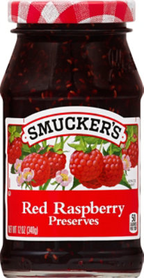 Smuckers Red Raspberry Preserve - 12 OZ - Image 2