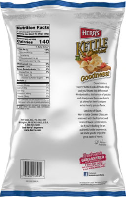 Herrs Kettle Cooked Lattice Cut Potato Chips - 7 OZ - Image 5