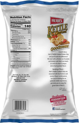 Herrs Kettle Cooked Lattice Cut Potato Chips - 7 OZ - Image 6