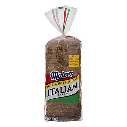 Maiers Bread Italian 100% Whole Wheat - 22 OZ - Image 1