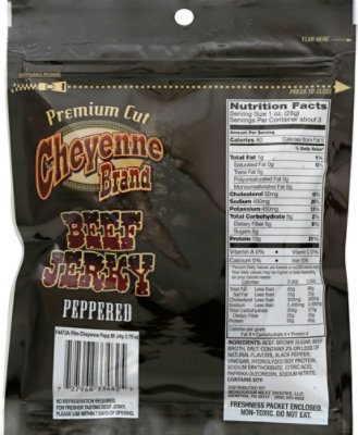 Cheyenne Peppered Beef Jerky - 2.75 OZ - Image 6