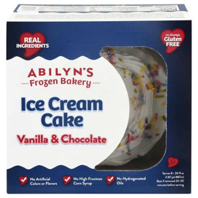 Vanilla & Chocolate Ice Cream Cake - 26 FZ - Image 1