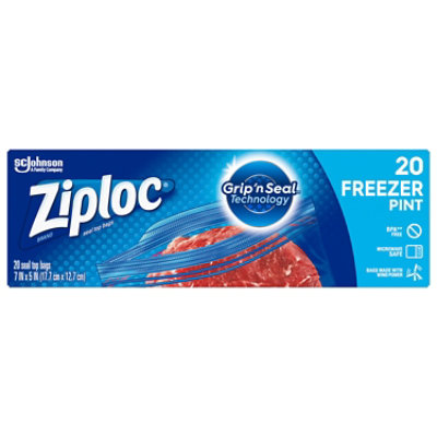 Ziploc® Brand Freezer Bags with Grip 'n Seal Technology, Gallon, 28 Count