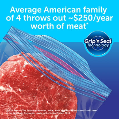 Ziploc Brand Freezer Bags Pint With Grip N Seal Technology - 20 Count - Image 4