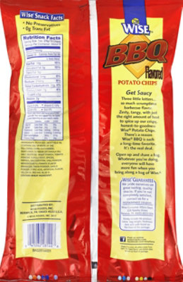 Wise Barbeque Potato Chip  Bag  875 Oz - 8.75 OZ - Image 3