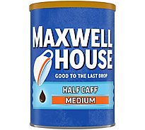 Maxwell House Medium Roast Half Caff Ground Coffee Canister - 11 Oz