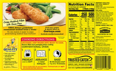 Gortons  Crispy Battered Haddock Fillets - 7.6 OZ - Image 5