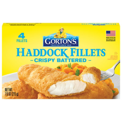 Gortons  Crispy Battered Haddock Fillets - 7.6 OZ - Image 1