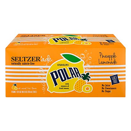 Polar Pineapple Lemonade Seltzer 8pk - 8-12 FZ - Image 3