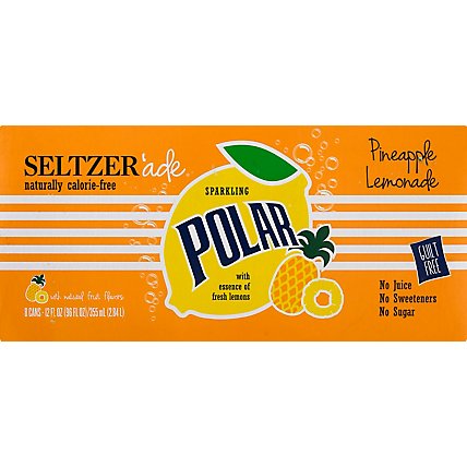 Polar Pineapple Lemonade Seltzer 8pk - 8-12 FZ - Image 6