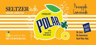 Polar Pineapple Lemonade Seltzer 8pk - 8-12 FZ - Image 5
