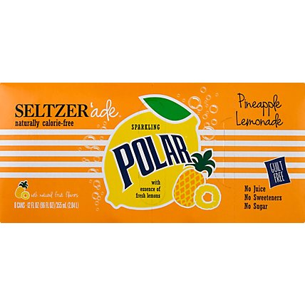 Polar Pineapple Lemonade Seltzer 8pk - 8-12 FZ - Image 2