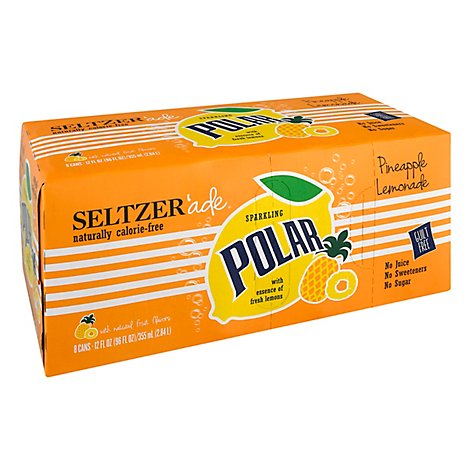 Polar Pineapple Lemonade Seltzer 8pk - 8-12 FZ
