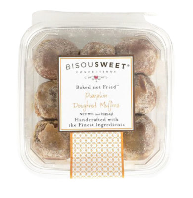 Bisousweet Pumpkin Doughnut Muffins - 9 OZ - Image 1