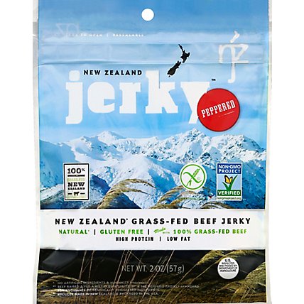 New Zealand Jerky Beef Peppered Non Gmo - 2 OZ - Image 2