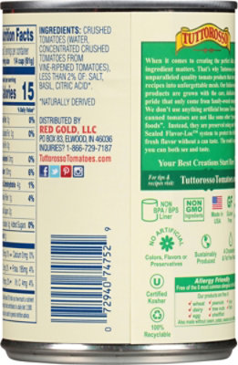 Tuttorosso Green Crushed Tomatoes With Basil - 15 OZ - Image 4