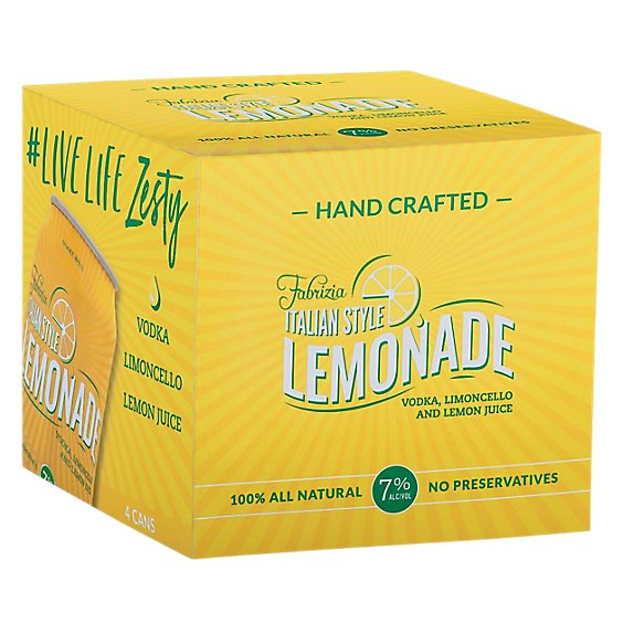 Fabrizia Itl Lemonade In Cans - 4-12 FZ