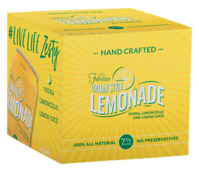 Fabrizia Itl Lemonade In Cans - 4-12 FZ - Image 1