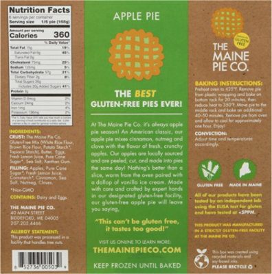 The Maine Pie Co Pie Frz Apple Gf - 32 OZ - Image 5