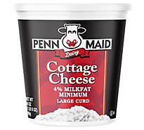 Penn Maid Large Curd 4% Milkfat Cottage Cheese - 24 OZ