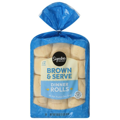 Signature SELECT Brown And Serve White Dinner Rolls - 16 Oz - Image 3