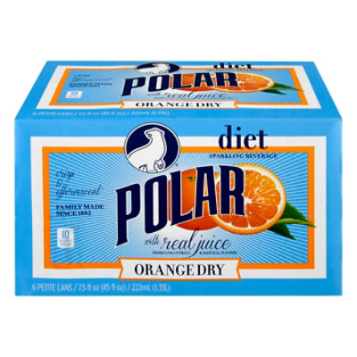 Polar Diet Orange Dry Cans - 6-7.5 FZ - Image 3