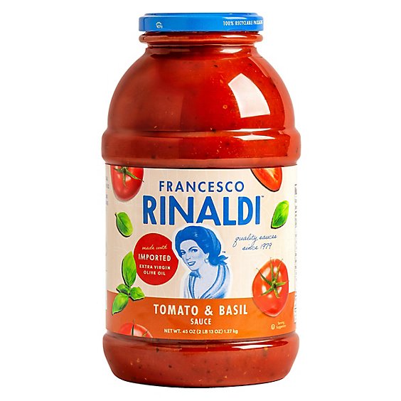 Francesco Rinaldi Pasta Sauce Tomato & Basil - 45 Oz