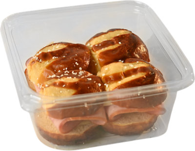 ReadyMeals Primo Taglio Ham & Swiss Pretzel Sandwiches 4 Count - Each - Image 1