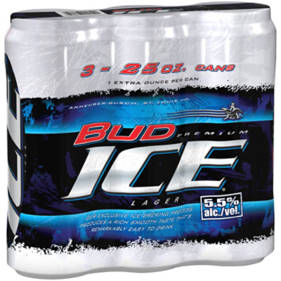 Bud Ice Beer Cans - 3-25 Fl. Oz. - Image 1