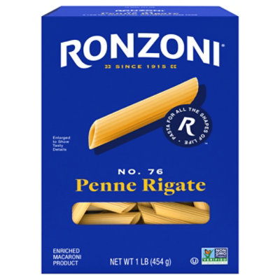 Ronzoni Pasta Penne Rigate - 16 Oz - Image 1