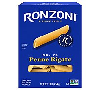 Ronzoni Pasta Penne Rigate - 16 Oz